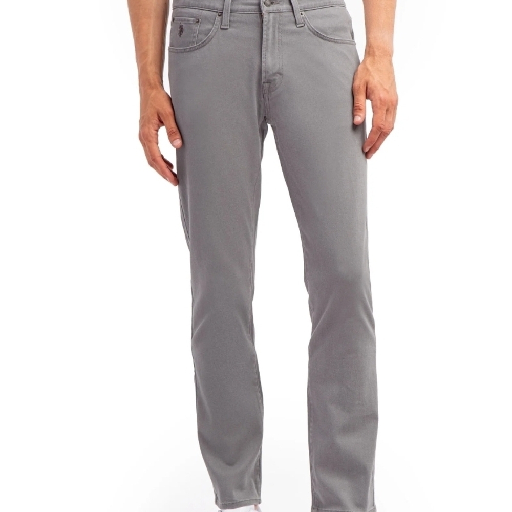 U.S. Polo Assn. NWT 5 Pocket Twill Light Gray Pants 967